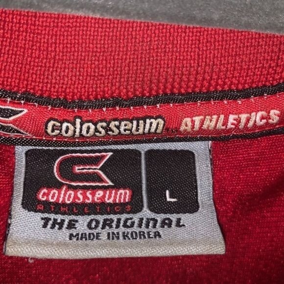 Colosseum Athletics Maryland Terrapins Red & Black Jersey 34 L Mens Sports Appar - Picture 2 of 14